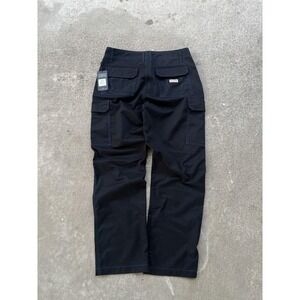 True Religion Cargo Pants Mens 32 Jet Black Pacific Blue Utility Pockets Chief K